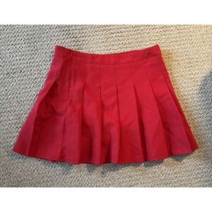 Red Pleated Mini Skirt Fashion Cosplay Skater Tennis for Women‎ Christmas - Read